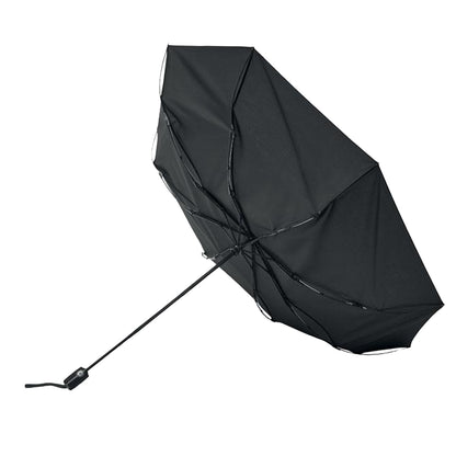 Black - Side - MidOcean Rochester Windproof Stick Umbrella