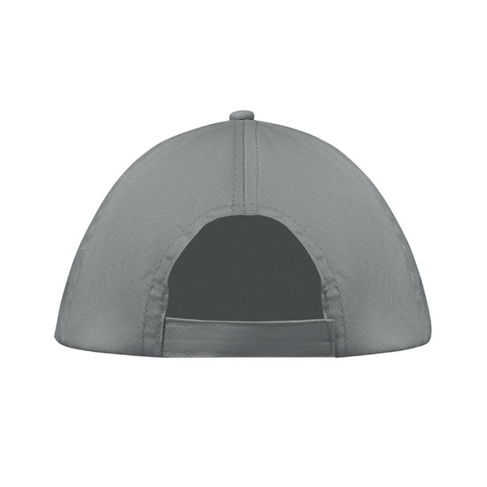 Grey - Back - MidOcean Buzz 5 Panel Baseball Cap