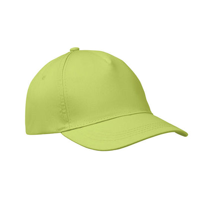 Lime - Front - MidOcean Buzz 5 Panel Baseball Cap