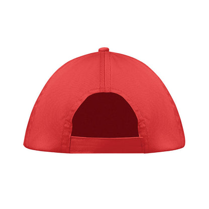 Red - Back - MidOcean Buzz 5 Panel Baseball Cap