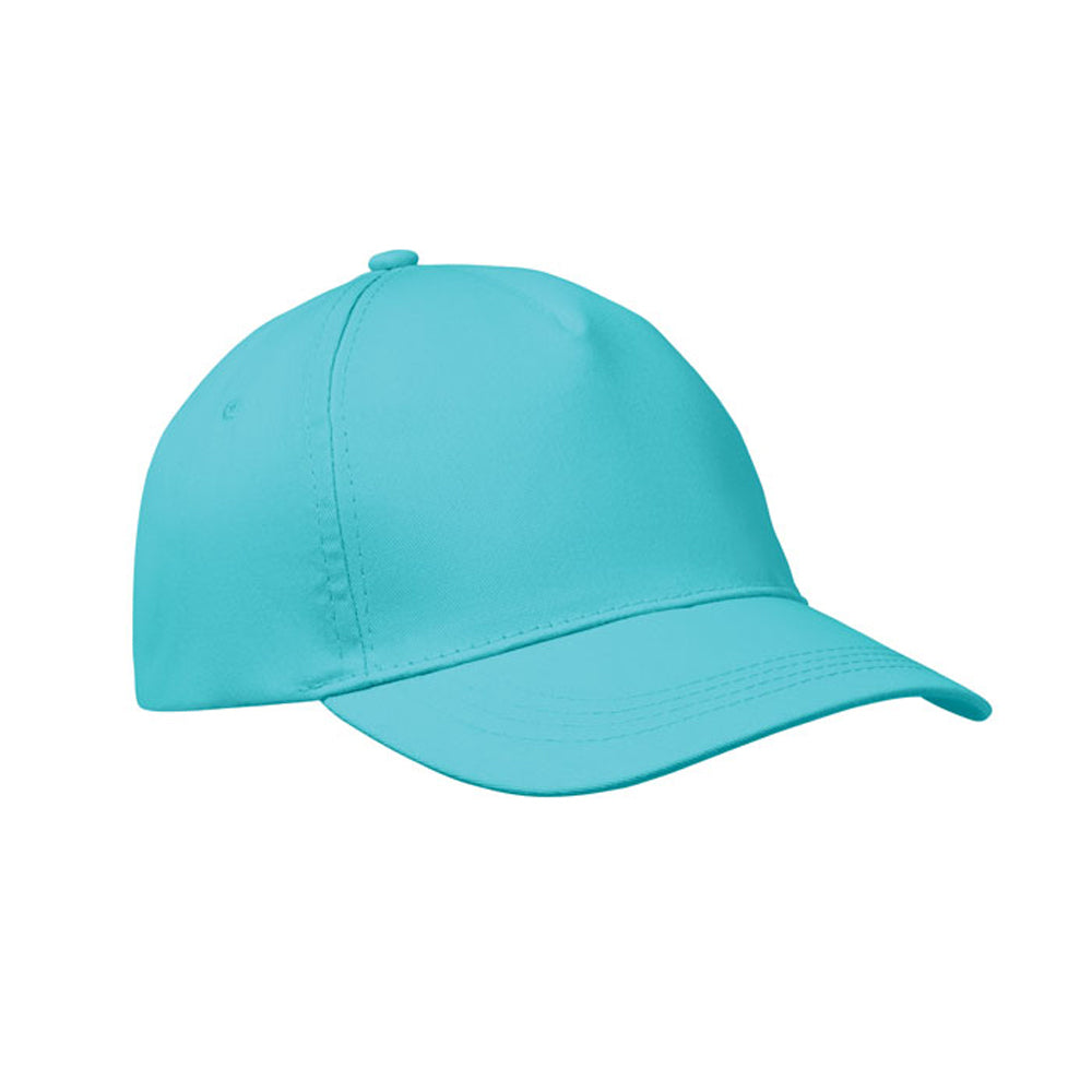 Turquoise - Front - MidOcean Buzz 5 Panel Baseball Cap