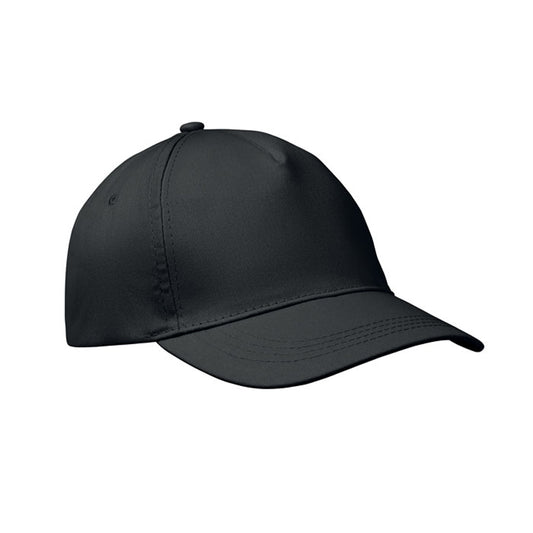 Black - Front - MidOcean Buzz 5 Panel Baseball Cap