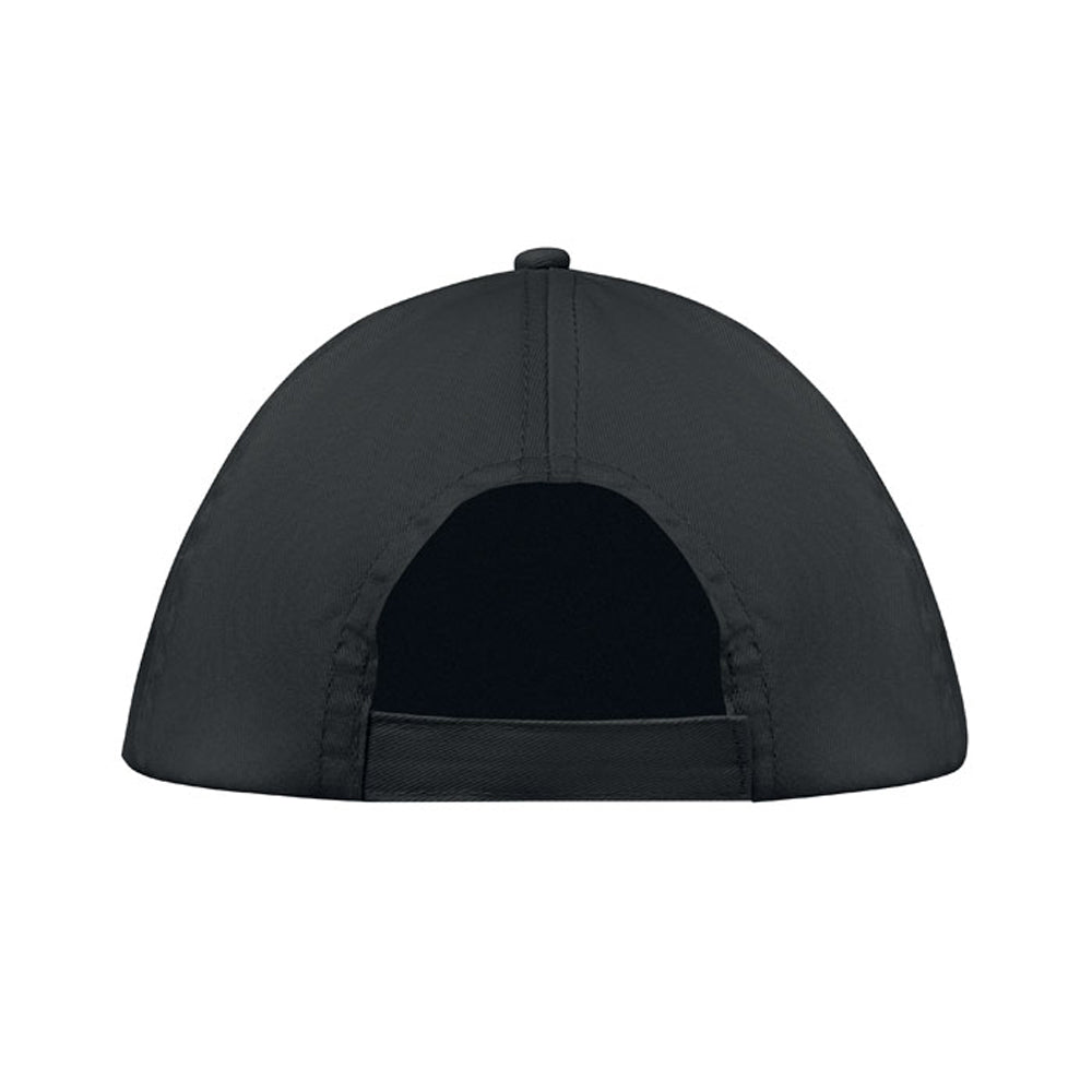 Black - Back - MidOcean Buzz 5 Panel Baseball Cap