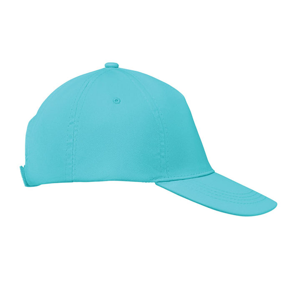 Turquoise - Side - MidOcean Buzz 5 Panel Baseball Cap