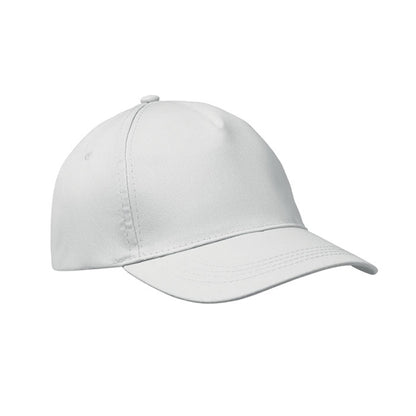 White - Front - MidOcean Buzz 5 Panel Baseball Cap