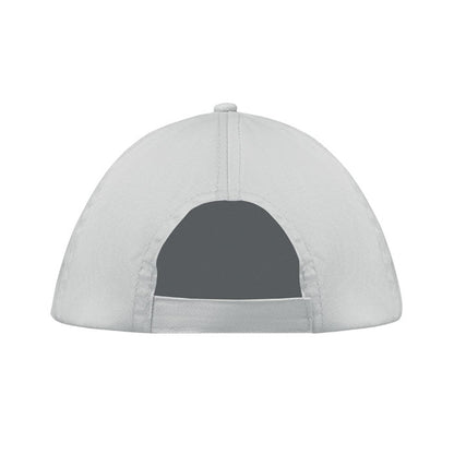 White - Back - MidOcean Buzz 5 Panel Baseball Cap