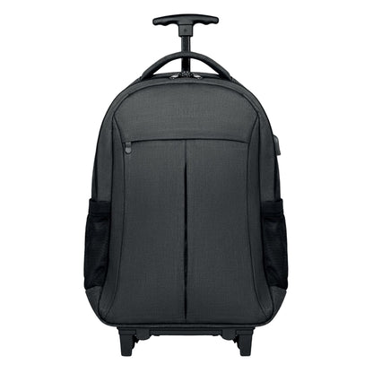 Grey - Front - MidOcean Stockholm Trolley Two Tone Trolley Backpack