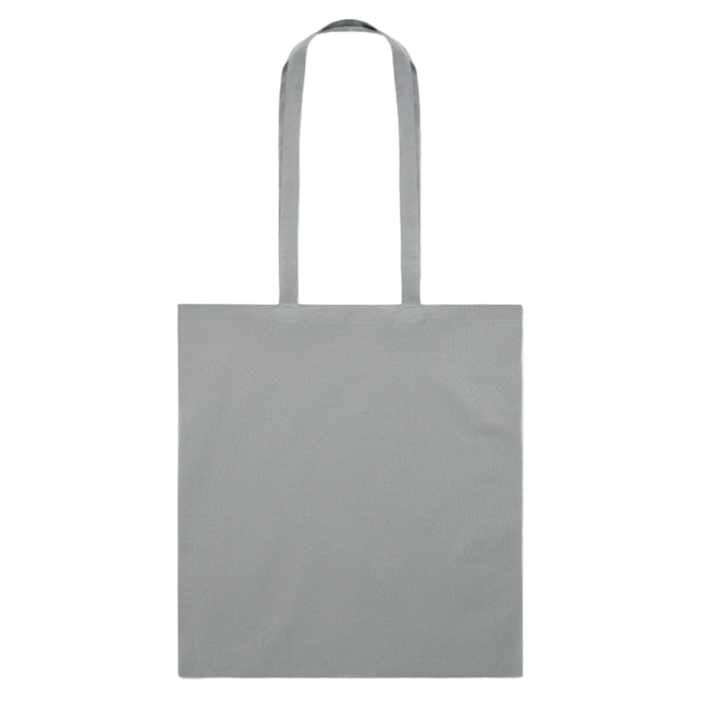 Grey - Back - MidOcean Cottonel Colour + Cotton Shopper Bag