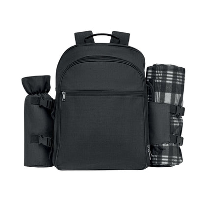 Black - Front - MidOcean Duin Picnic Backpack