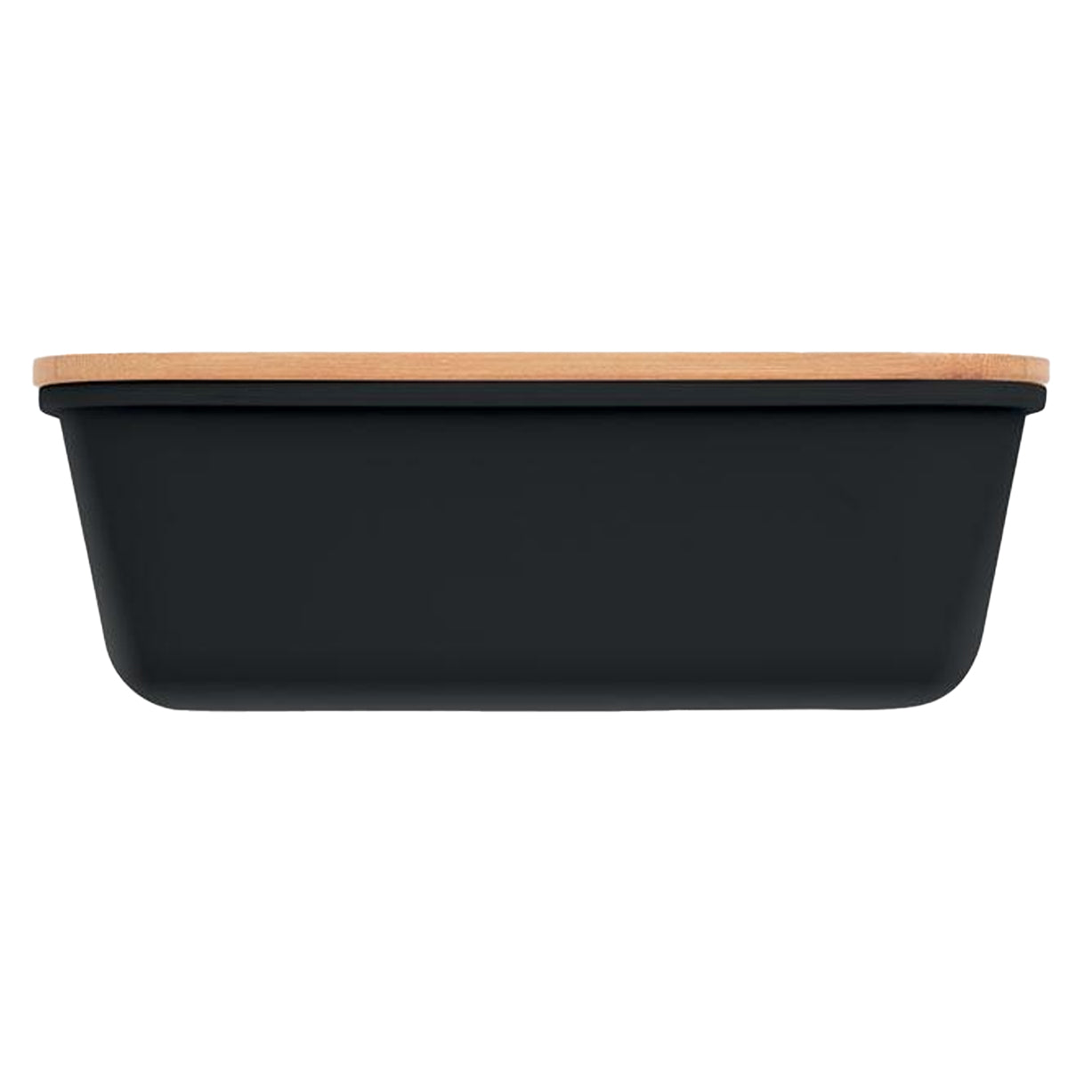 Black - Back - MidOcean Thursday Bamboo 1L Lunch Box