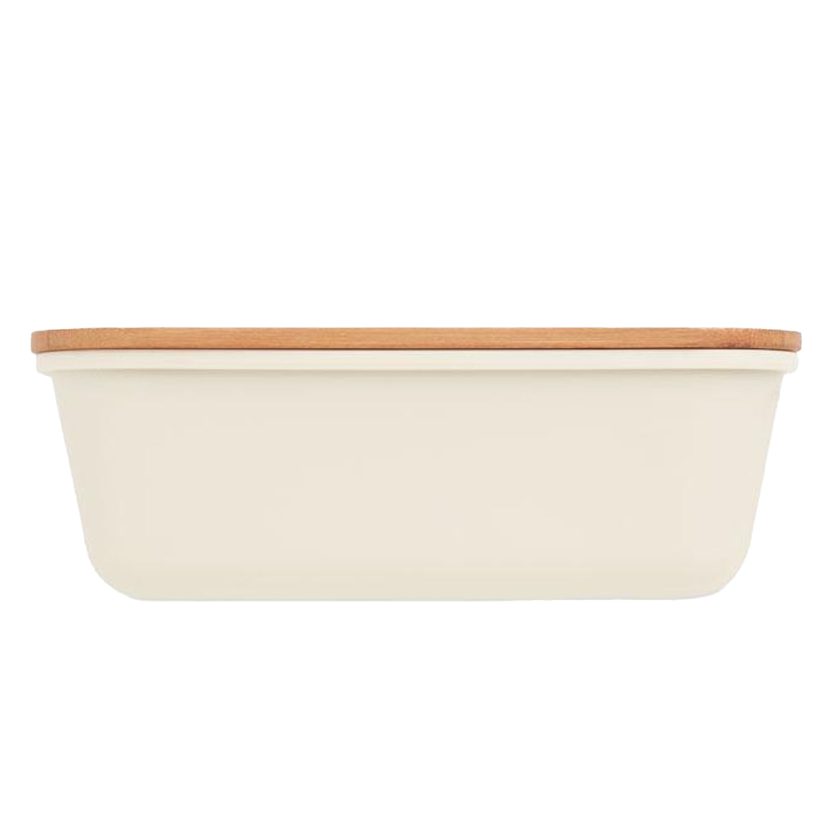 Beige - Back - MidOcean Thursday Bamboo 1L Lunch Box