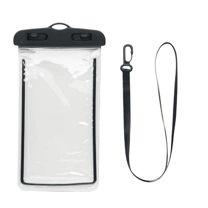 Black-Transparent - Lifestyle - MidOcean Smag Large Waterproof Lanyard Pouch