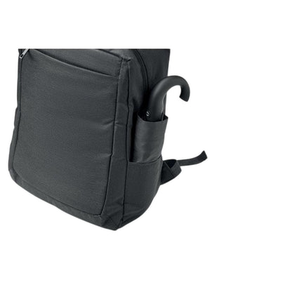 Black - Side - MidOcean Dalvik RPET Trolley Backpack