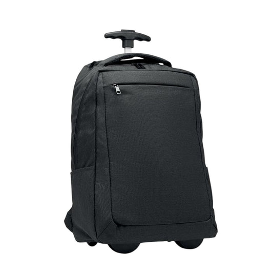 Black - Front - MidOcean Dalvik RPET Trolley Backpack