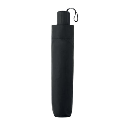 Black-Silver - Side - MidOcean Bayang Sun Shade Folding Umbrella