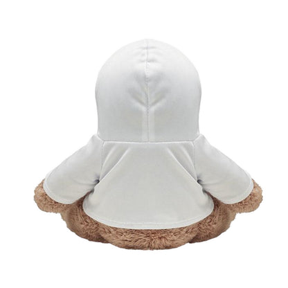 White - Back - MidOcean John Teddy Bear Plush Toy