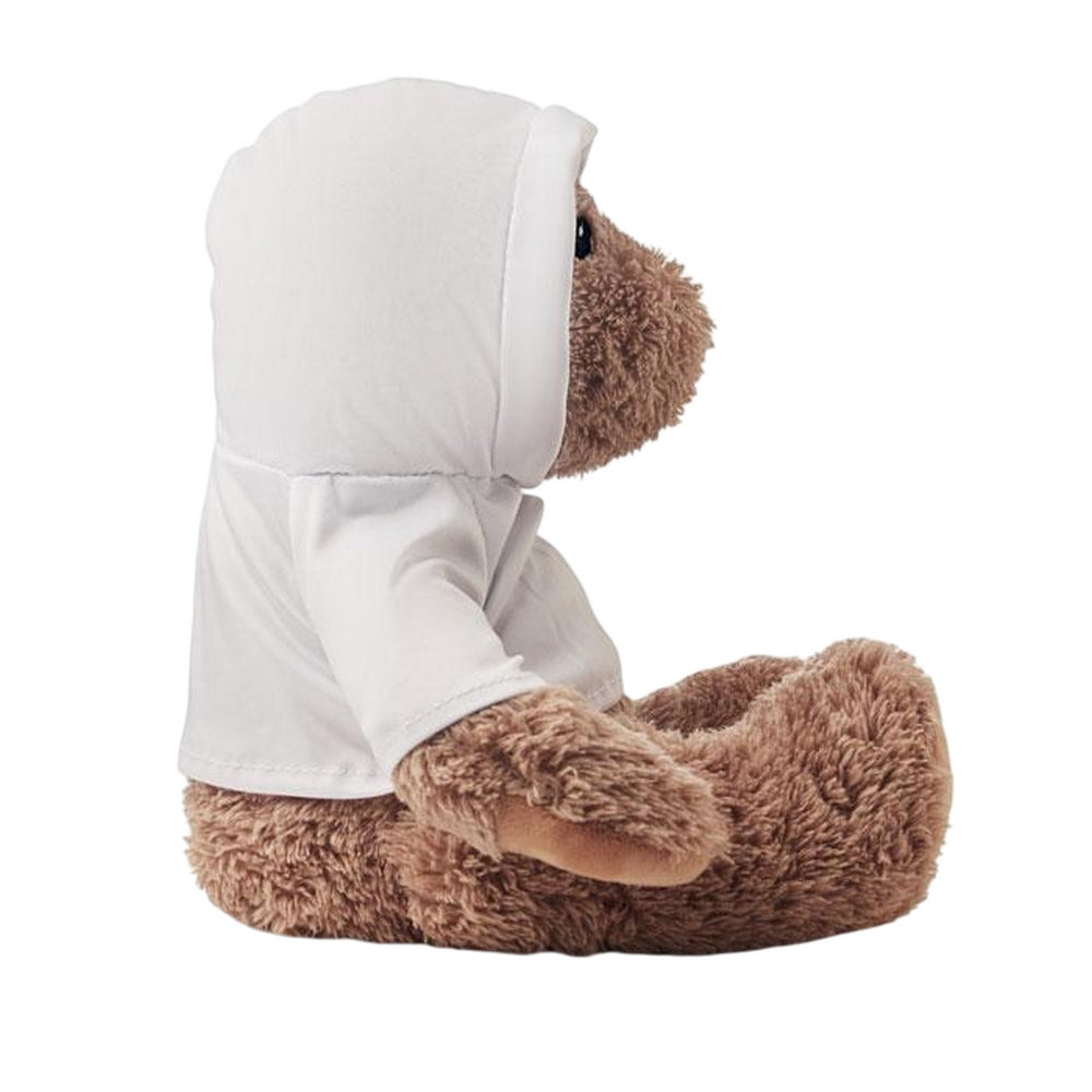 White - Side - MidOcean John Teddy Bear Plush Toy