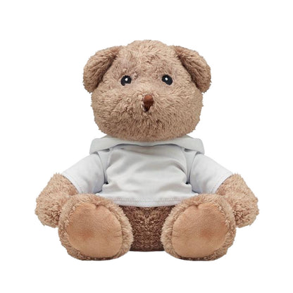 White - Front - MidOcean John Teddy Bear Plush Toy