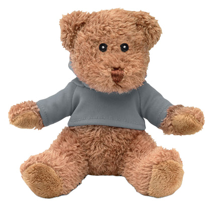Grey - Front - MidOcean Johnny Teddy Bear Plush Toy
