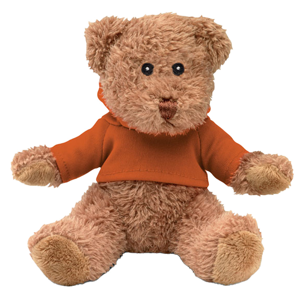 Orange - Front - MidOcean Johnny Teddy Bear Plush Toy