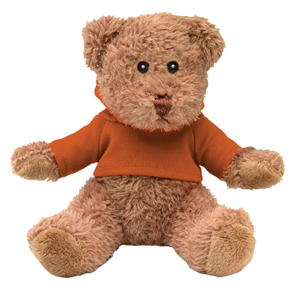 Orange - Front - MidOcean Johnny Teddy Bear Plush Toy