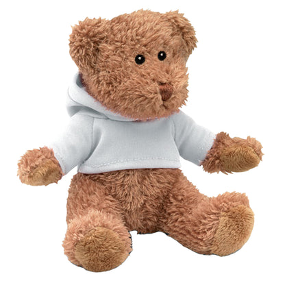 White - Front - MidOcean Johnny Teddy Bear Plush Toy