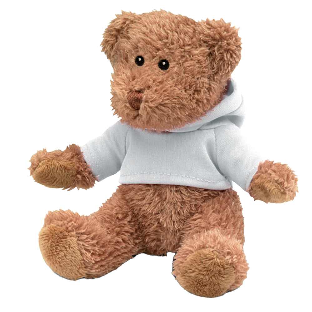 White - Back - MidOcean Johnny Teddy Bear Plush Toy