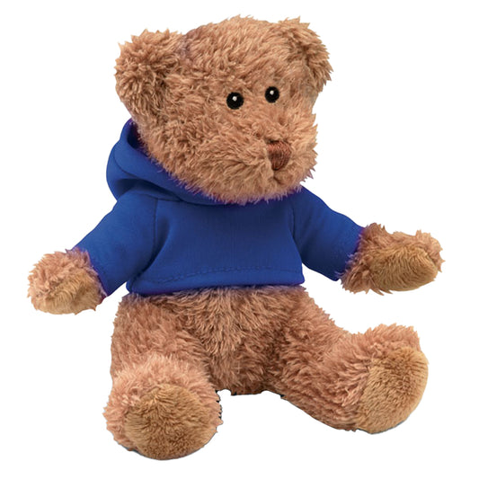 Blue - Front - MidOcean Johnny Teddy Bear Plush Toy