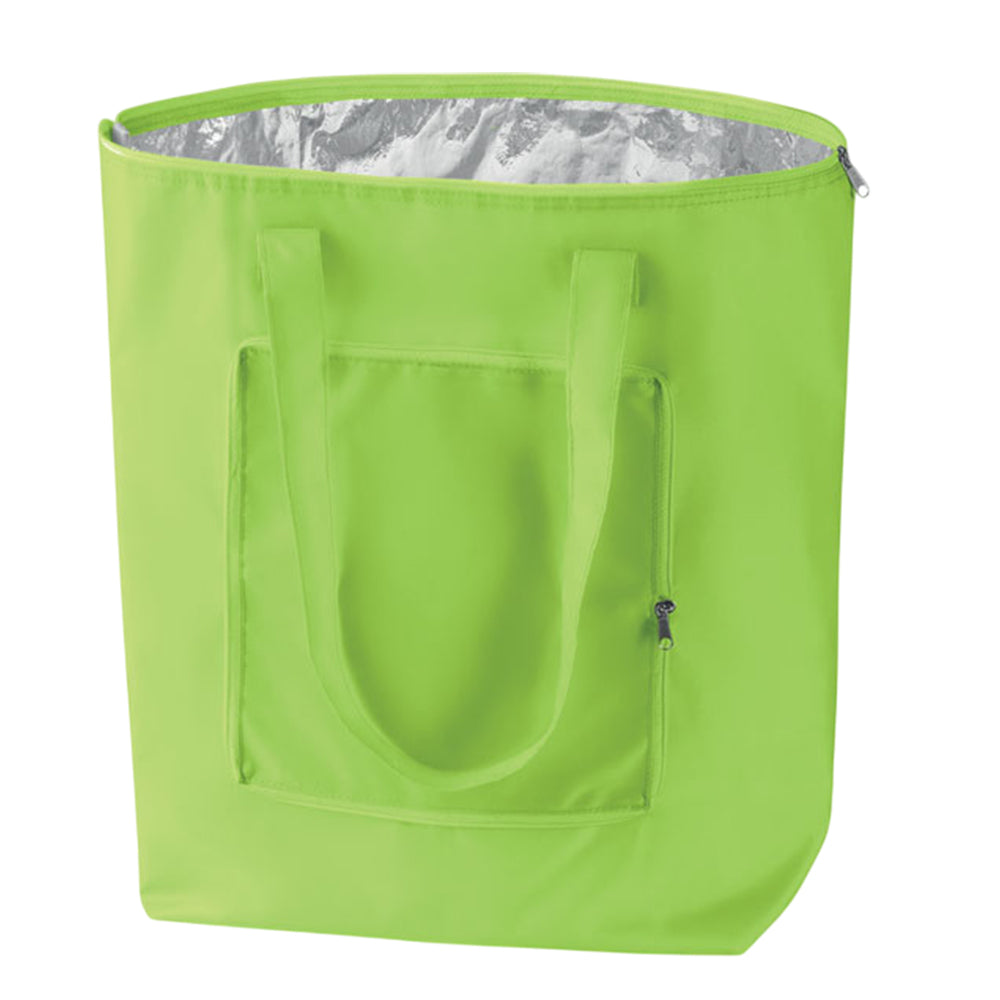 Lime - Front - MidOcean Plicool Foldable Cooler Bag