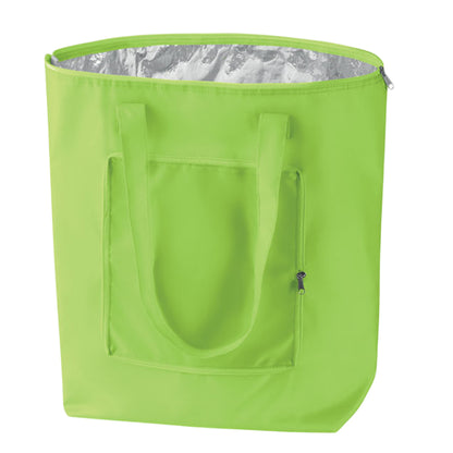Lime - Front - MidOcean Plicool Foldable Cooler Bag