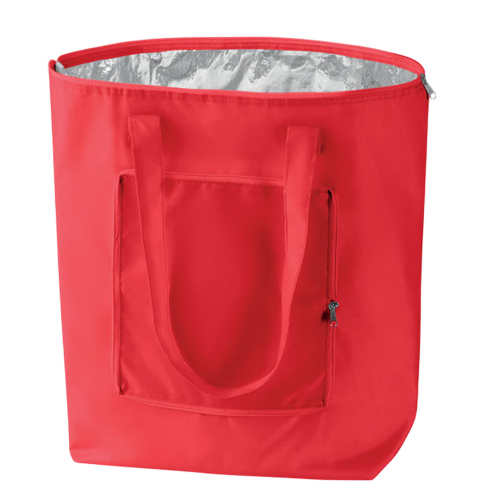 Red - Front - MidOcean Plicool Foldable Cooler Bag