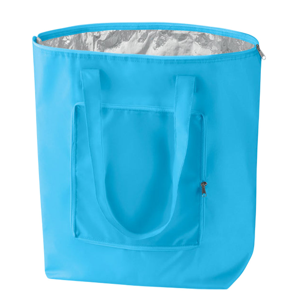 Baby Blue - Front - MidOcean Plicool Foldable Cooler Bag