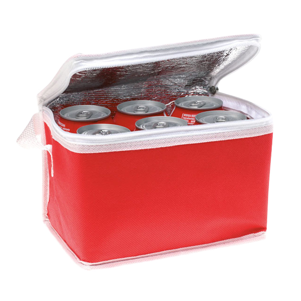 Red - Back - MidOcean Promocool Non-Woven Cooler Bag