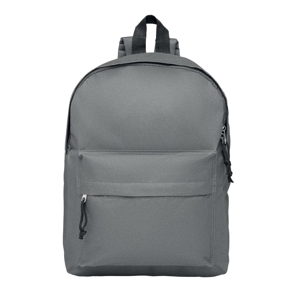 Stone Grey - Front - MidOcean Bapal Polyester Backpack