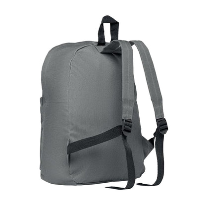 Stone Grey - Back - MidOcean Bapal Polyester Backpack