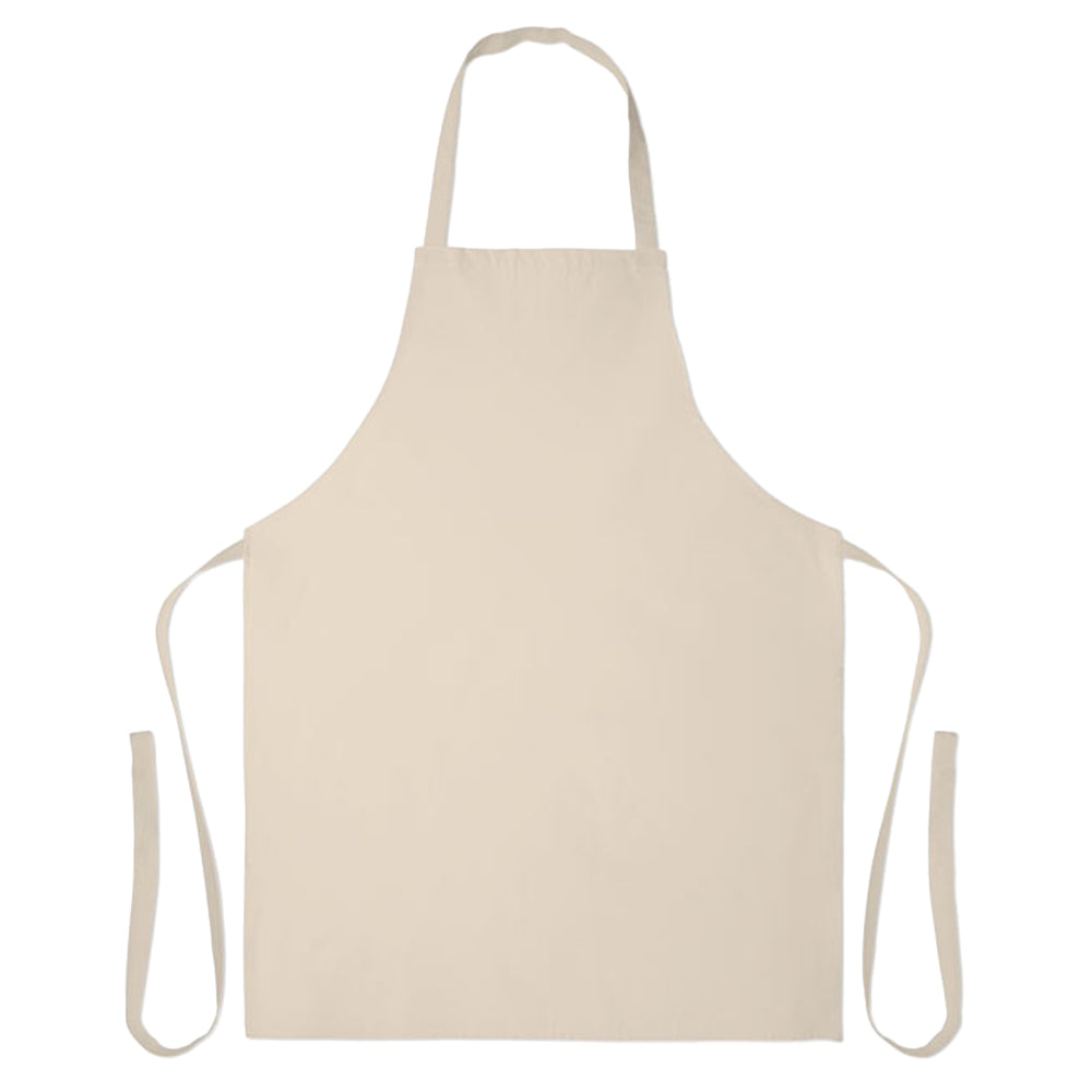 Beige - Back - MidOcean Sous Recycled Cotton Apron