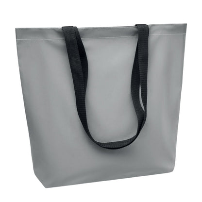 Matt Silver - Back - MidOcean Visi Tote Reflective Shopper Bag