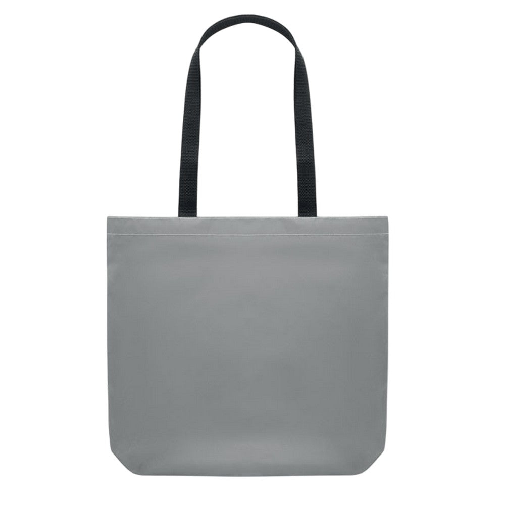 Matt Silver - Side - MidOcean Visi Tote Reflective Shopper Bag
