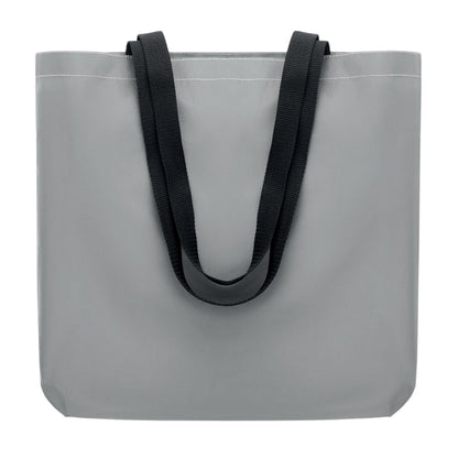Matt Silver - Front - MidOcean Visi Tote Reflective Shopper Bag