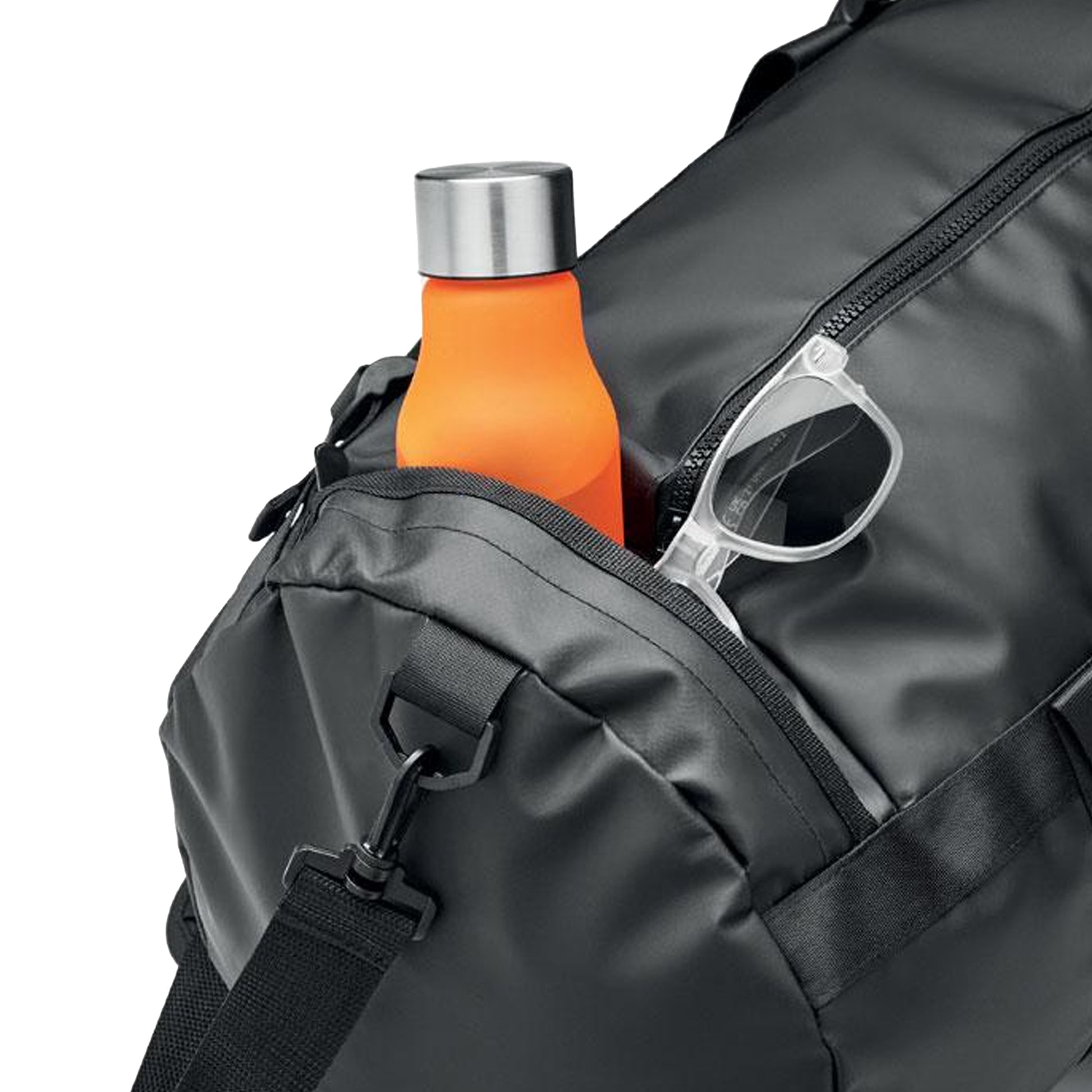 Black - Lifestyle - MidOcean Jaya Duffle Tarpaulin Duffle Bag