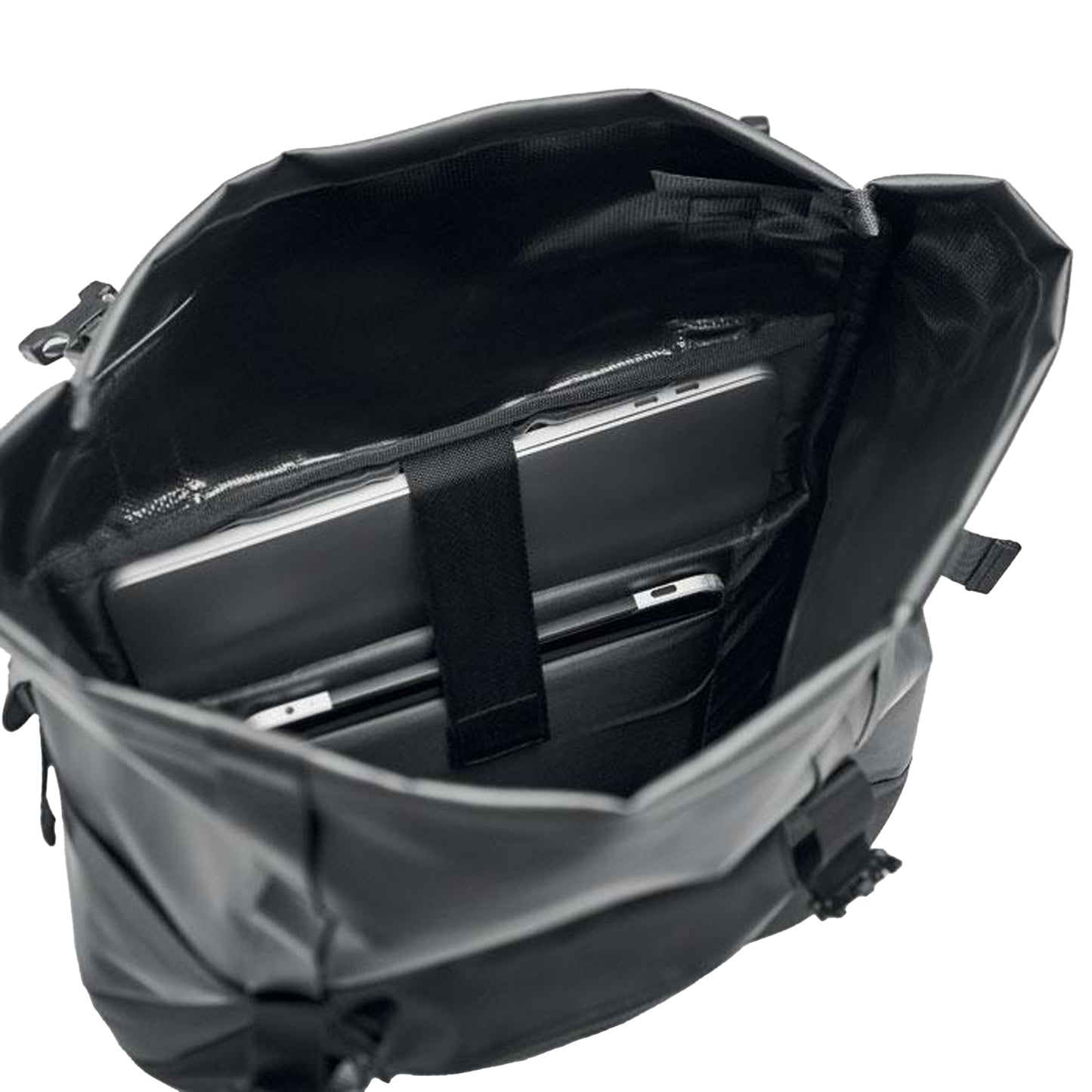 Black - Lifestyle - MidOcean Jaya Bag Roll Top Tarpaulin Backpack