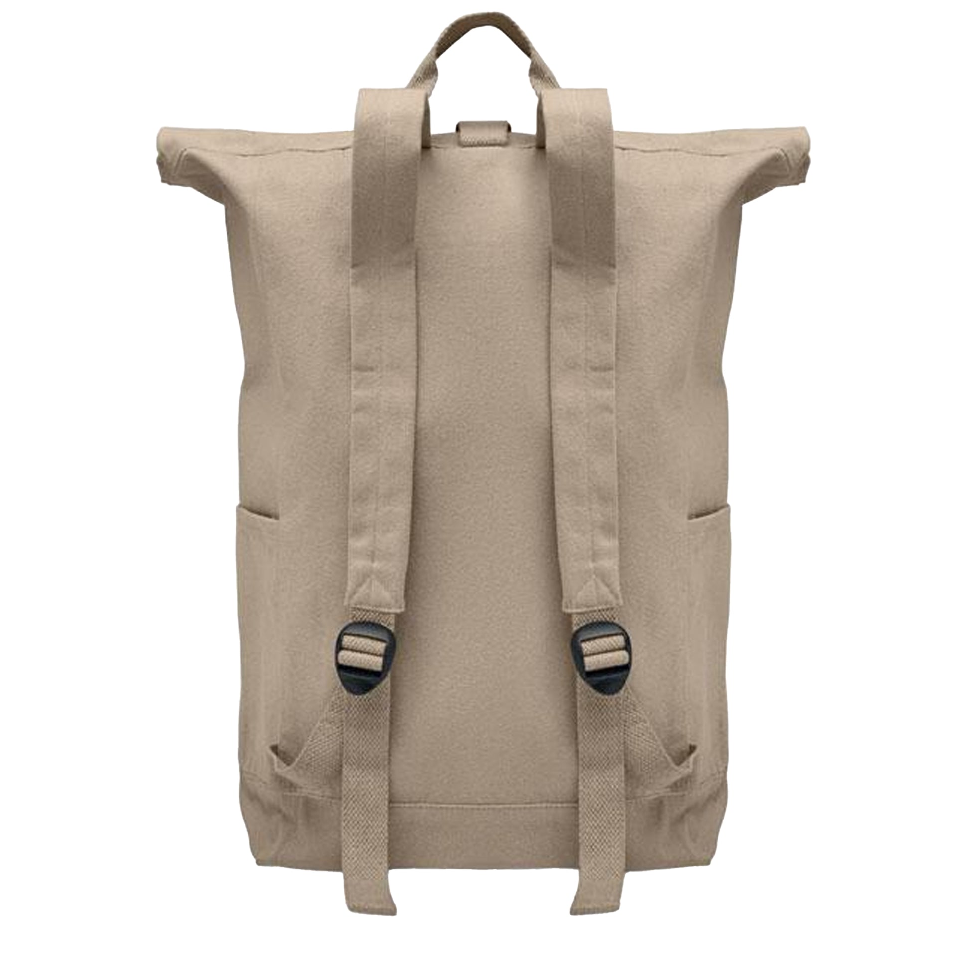 Khaki Brown - Back - MidOcean Kamet Roll Top Backpack
