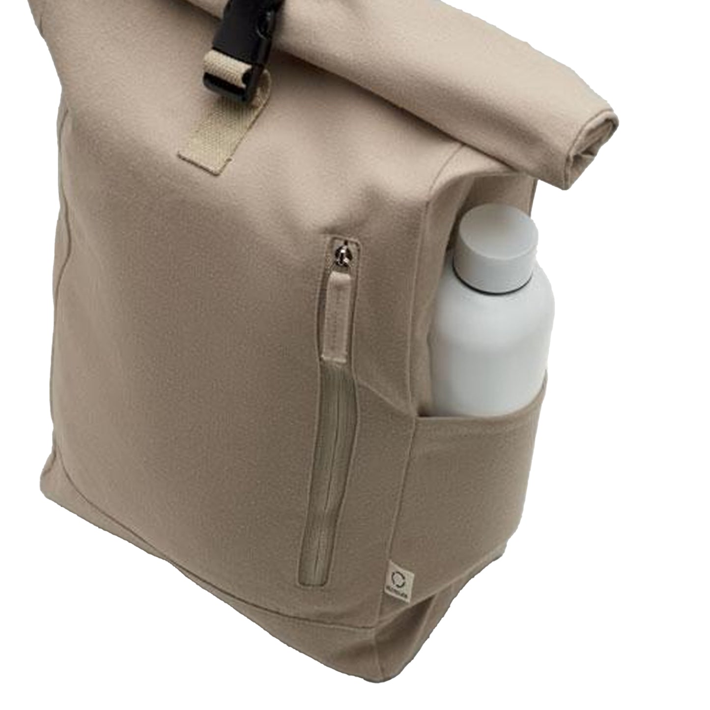 Khaki Brown - Side - MidOcean Kamet Roll Top Backpack