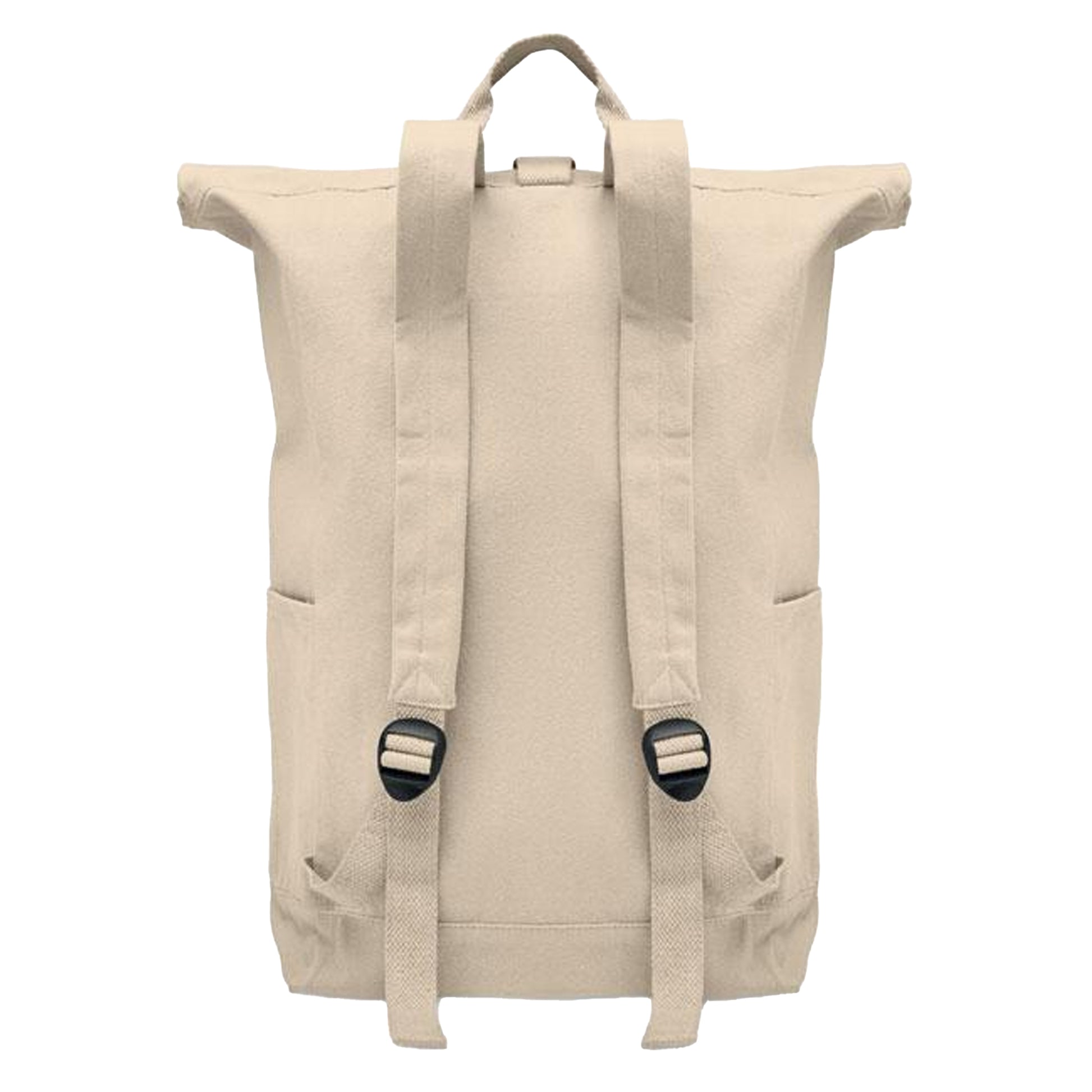 Beige - Back - MidOcean Kamet Roll Top Backpack