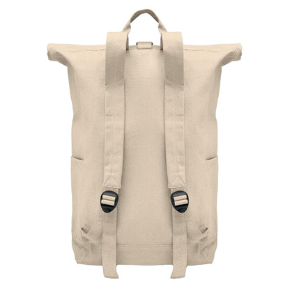 Beige - Back - MidOcean Kamet Roll Top Backpack