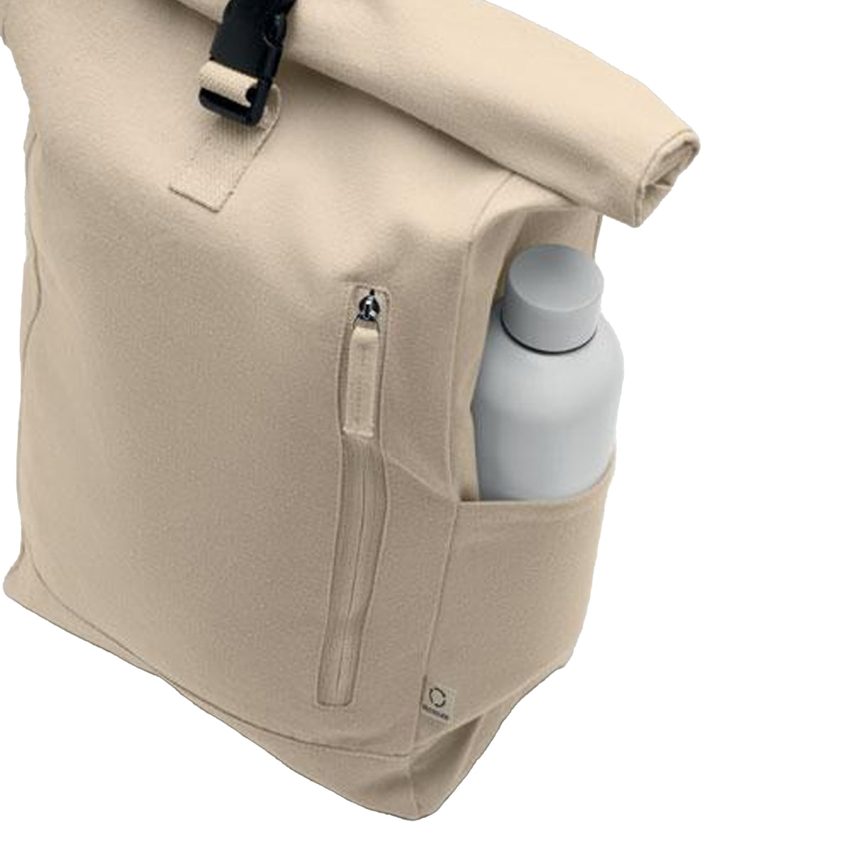 Beige - Side - MidOcean Kamet Roll Top Backpack