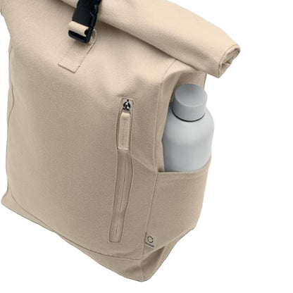 Beige - Side - MidOcean Kamet Roll Top Backpack