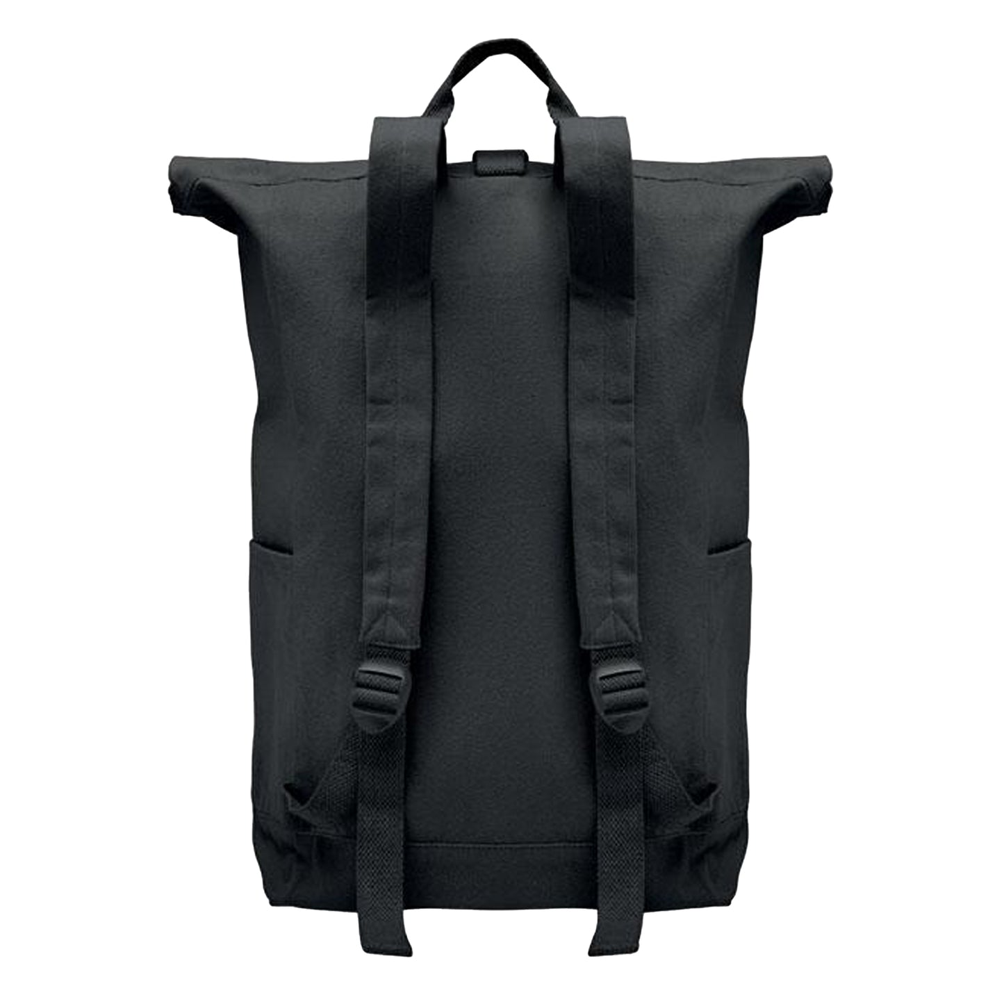 Black - Back - MidOcean Kamet Roll Top Backpack