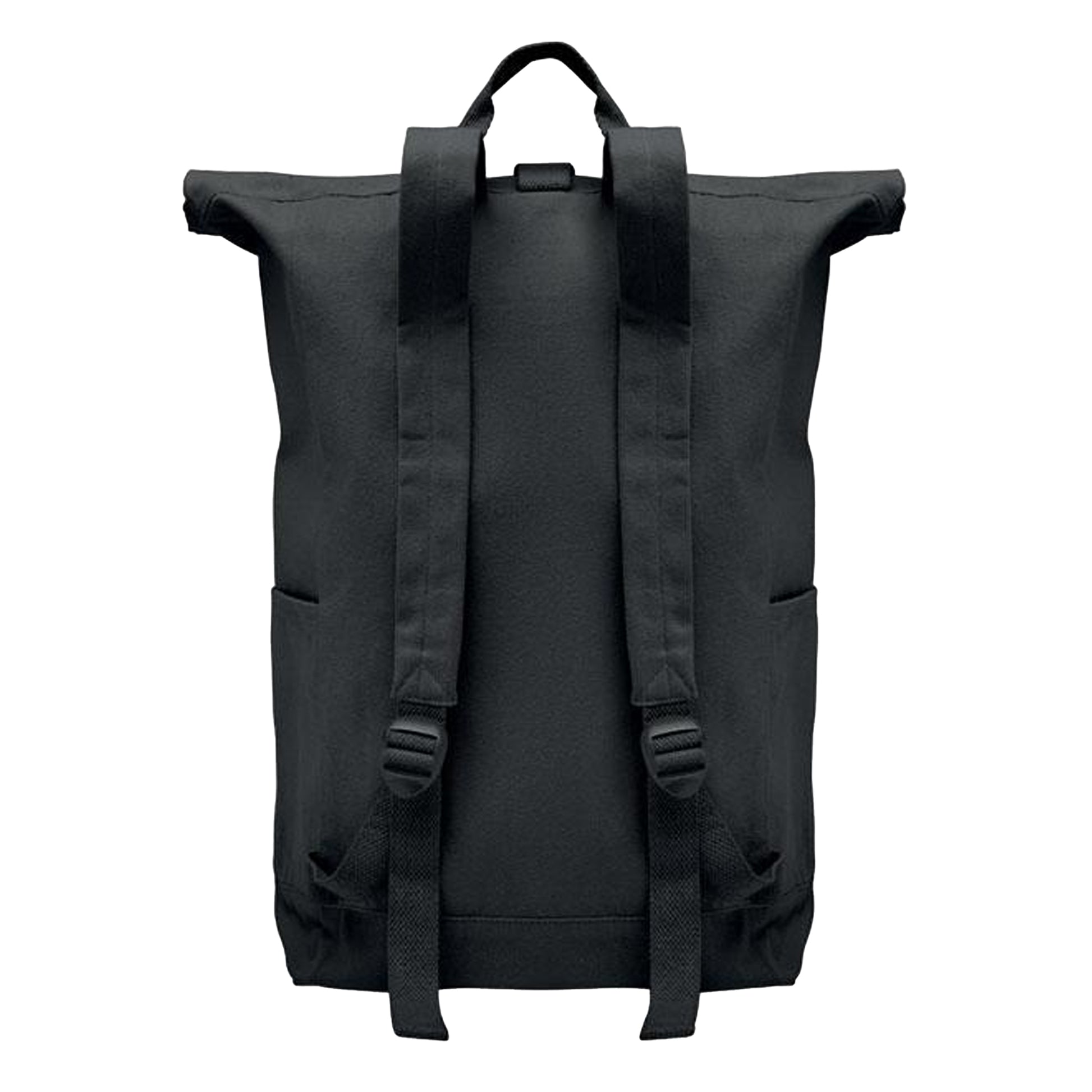 Black - Back - MidOcean Kamet Roll Top Backpack