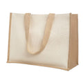 Beige - Back - MidOcean Campo De Fiori Jute Shopper Bag